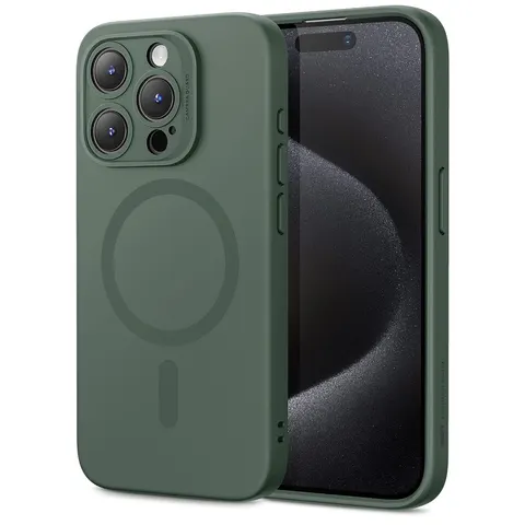 iPhone 15 Pro Max Cloud Soft Case (HaloLock) - Grey - Grey – Bild 5