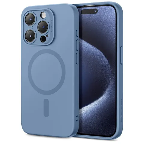 iPhone 15 Pro Max Cloud Soft Case (HaloLock) - Grey - Grey – Bild 4