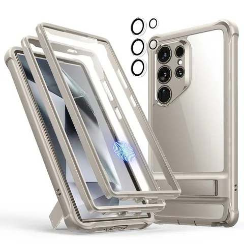 Galaxy S24 Ultra Armor Kickstand Case - Clear - Clear – Bild 2