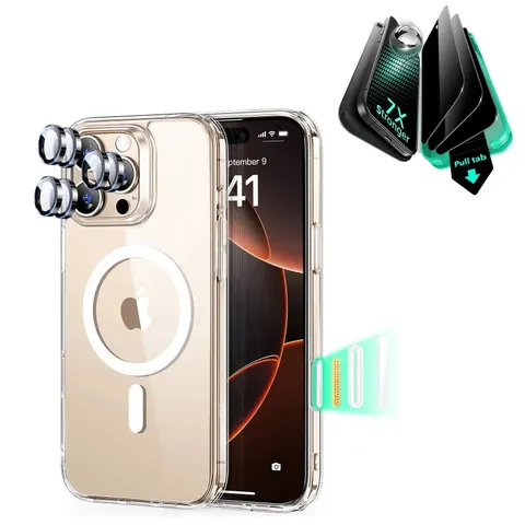 iPhone 16 Pro Max Classic Hybrid Case (HaloLock) - Clear - Clear – Bild 4