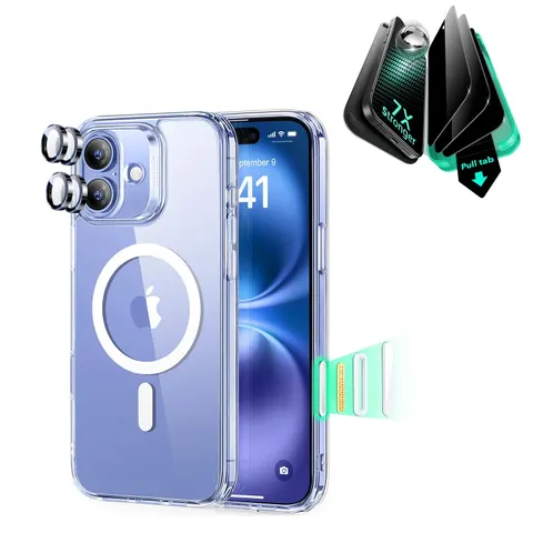 iPhone 16 Plus Classic Hybrid Case (HaloLock) - Clear - Clear – Bild 4