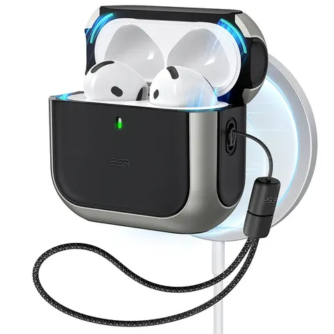 AirPods 4 Orbit Hybrid Case (HaloLock) - Titanium - Titanium – image 2