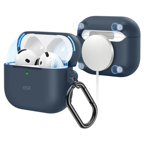 AirPods 4 Cloud Soft Case (HaloLock) - Navy Blue - Navy Blue – image 2