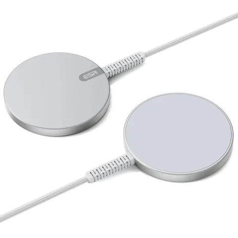 Magnetic Charging Pad (15W) - Silver - 2 Sets - Silver / 2 Sets – image 2