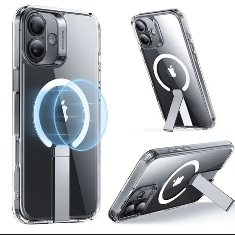 iPhone 16 Boost Flickstand Case (HaloLock) - Clear - Clear – image 2
