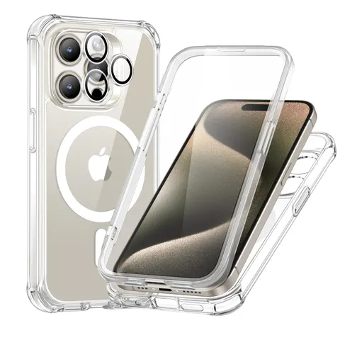 iPhone 15 Pro Armor Tough Case (HaloLock) - Clear - Clear – image 4