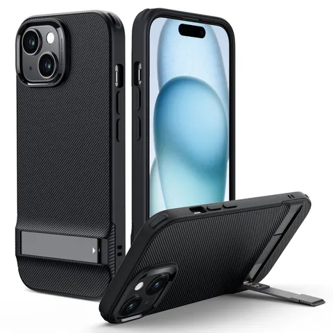 iPhone 15 Plus Boost Kickstand Case - Black - Black – image 2