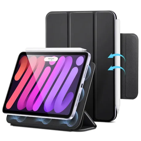 iPad mini 7/mini 6 Rebound Magnetic Case - Black - Black – image 2