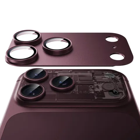 iPhone 18 Pro Armorite® Pro Camera Lens Protector (Full Coverage) - Deep Burgundy - Deep Burgundy – image 2