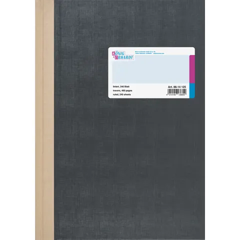 König & Ebhardt Geschäftsbuch DIN A4 – grau – Bild 2