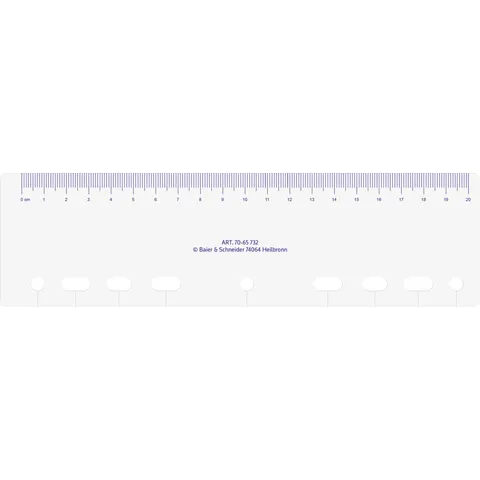 rido idé Kalender-Einlage , Lineal, , transparent – Bild 2