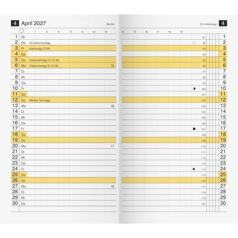 rido idé Kalender-Einlage , M-planer, , 2027 – Bild 2