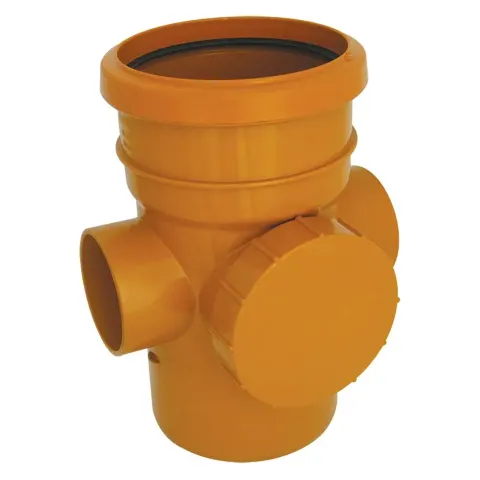 FloPlast Drainage Single Socket Access Pipe - 110mm Terracotta – image 2
