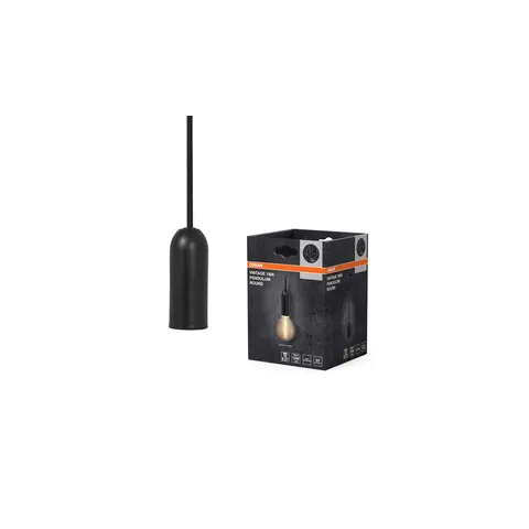 OSRAM Vintage 1906® Pendelleuchte ROUND E27, schwarz – Bild 2