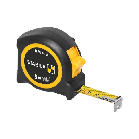 Stabila BM 100 pocket tape - 5m/16ft (Width 19mm) – image 2