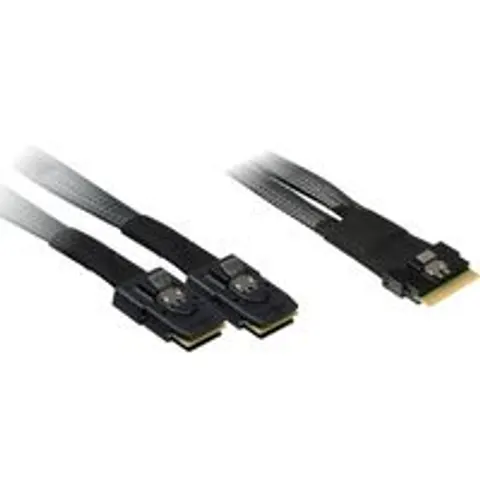 Inter-Tech Kabel SFF 8654-8x 2xSFF 8087 0.75m - Kabel – Bild 3