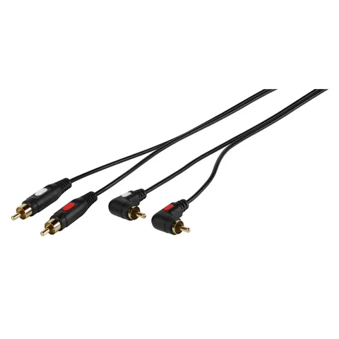 VIVANCO Cinch Winkel Kabel, 1,5m – Bild 2