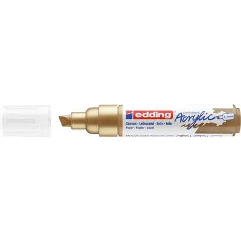 Acrylmarker edding e-5000 breed rijkgoud – afbeelding 3