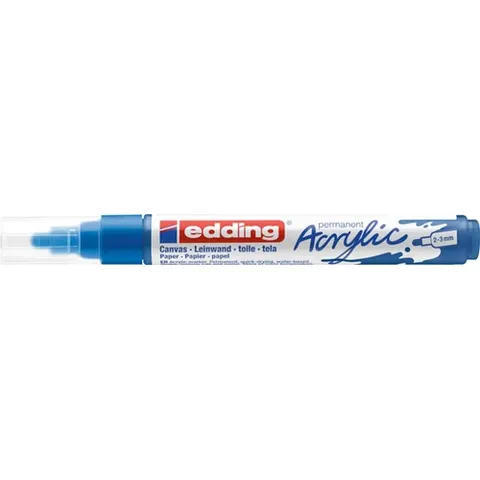 Acrylmarker edding e-5100 medium gentiaanblauw – afbeelding 3