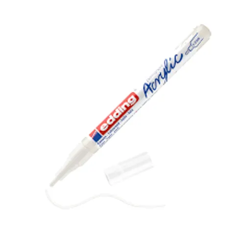 Acrylmarker edding e-5300 fijn verkeerswit – afbeelding 3