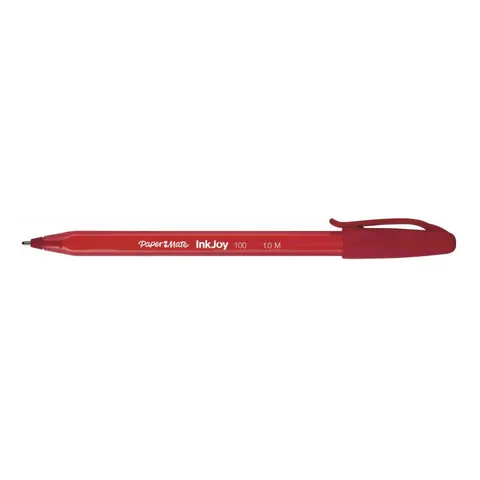 Balpen Paper Mate Inkjoy 100 medium rood – afbeelding 3