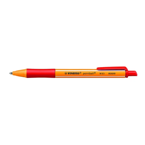 Balpen STABILO pointball 6030/40 medium rood – afbeelding 3