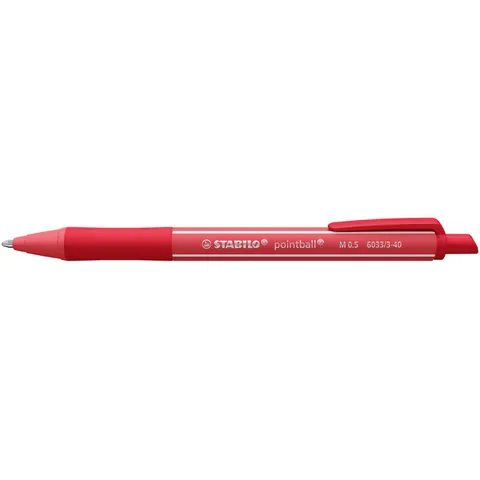 Balpen STABILO pointball colorful medium rood – afbeelding 3
