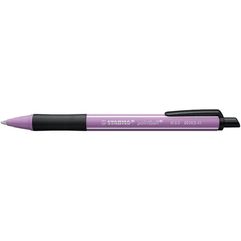 Balpen STABILO pointball Wildflower medium grijsviolet – afbeelding 3
