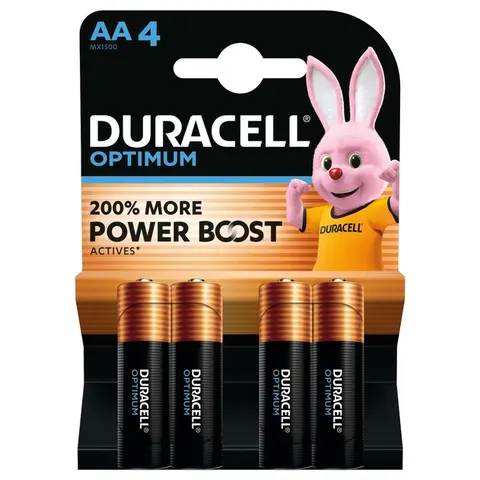 Batterij Duracell Optimum 4x AA – afbeelding 3