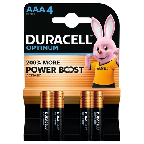 Batterij Duracell Optimum 4x AAA – afbeelding 3