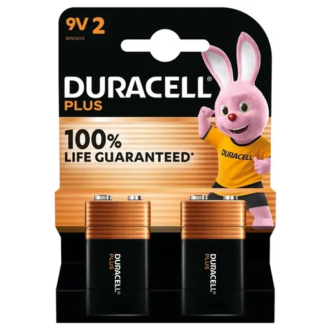 Batterij Duracell Plus 2x 9Volt – afbeelding 3