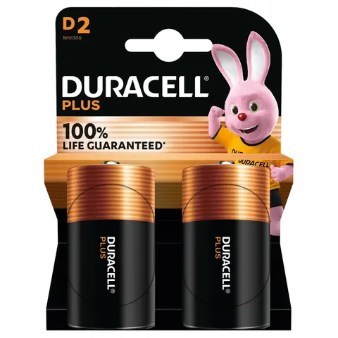 Duracell Plus D Alkalinebatterijen Model MN1300 – 2 Pcs – afbeelding 5