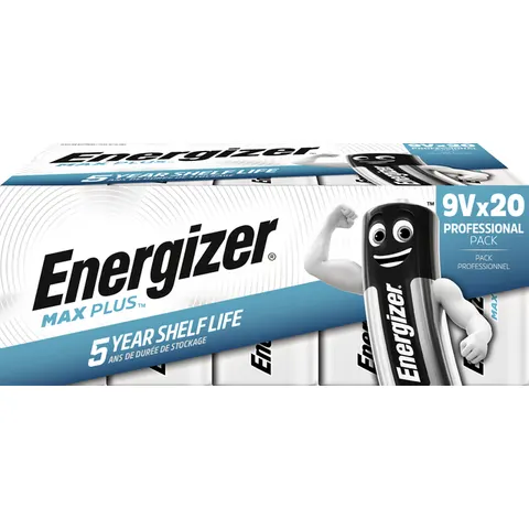 Batterij Energizer Max Plus 20x9v alkaline – afbeelding 3