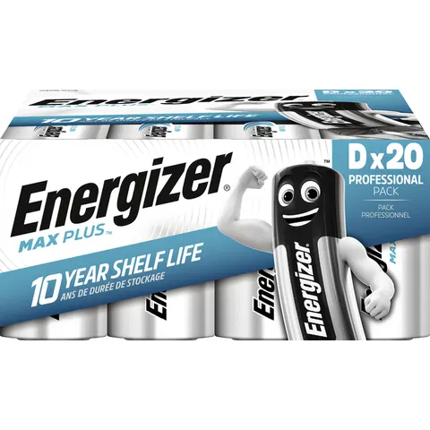 Batterij Energizer Max Plus 20xD alkaline – afbeelding 3