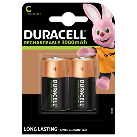 Batterij oplaadbaar Duracell 2xC 3000mAh Plus – afbeelding 3