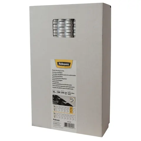 Fellowes bindruggen 16 mm wit, 100 stuks – afbeelding 3