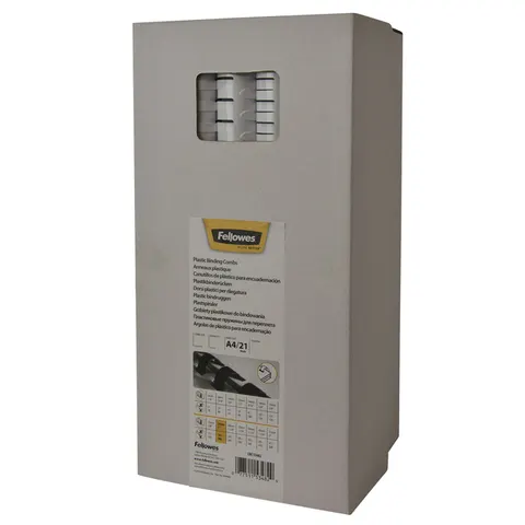 Fellowes bindruggen 19 mm - Wit - 100 stuks – afbeelding 2