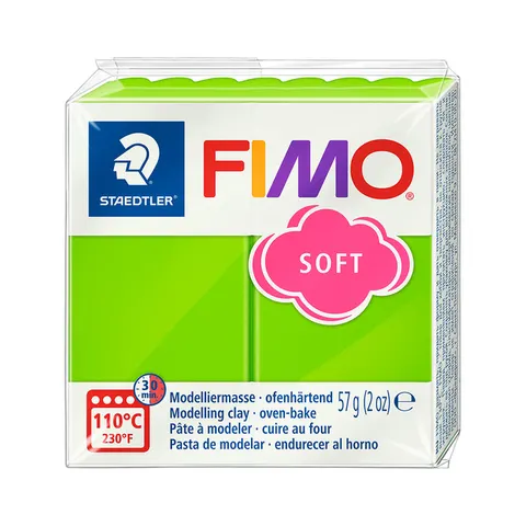 FIMO soft boetseerklei 57 g appelgroen – afbeelding 3