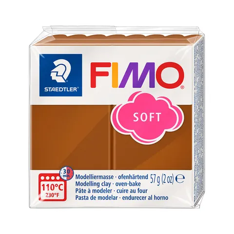 FIMO soft boetseerklei 57 g caramel – afbeelding 3