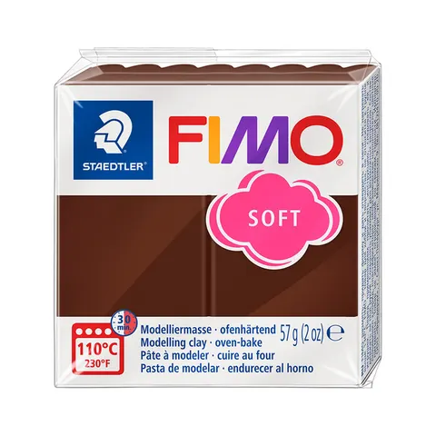 Boetseerklei Fimo soft 57 gram choco – afbeelding 3