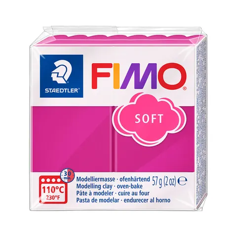 FIMO soft boetseerklei 57 g framboos – afbeelding 3