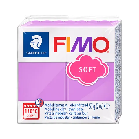 FIMO soft boetseerklei 57 g lavendel – afbeelding 3