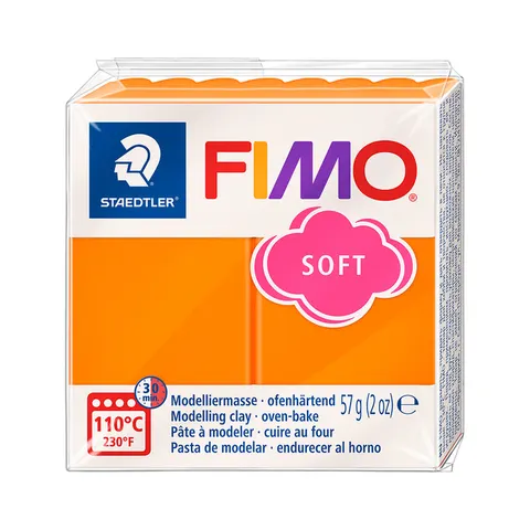 FIMO soft boetseerklei 57 g mandarijn – afbeelding 3