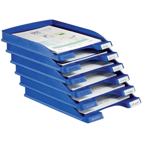 Brievenbak Leitz Plus Slim A4 blauw – afbeelding 3