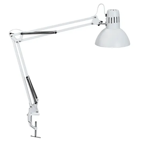 Bureaulamp MAUL Study tafelklem excl.LED lamp E27 wit – afbeelding 3