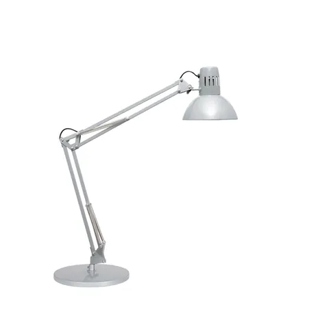 Bureaulamp MAUL Study voet excl.LED lamp E27 zilver – afbeelding 3