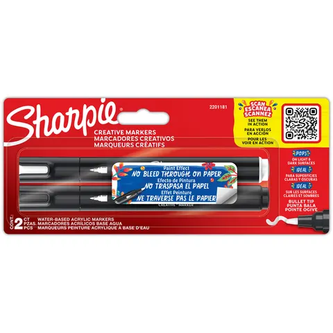 Creatieve marker Sharpie assorti 2 stuks – afbeelding 3