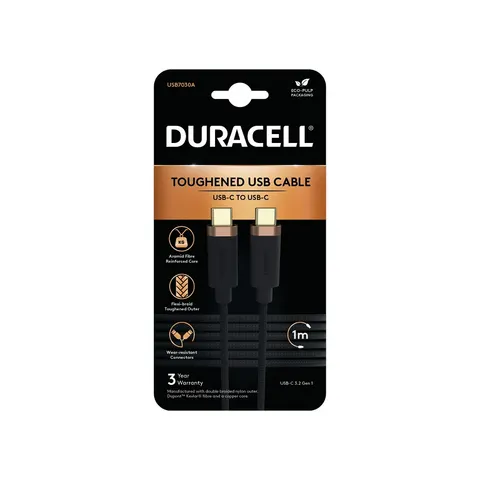 Duracell USB7030A USB-kabel Zwart – afbeelding 2