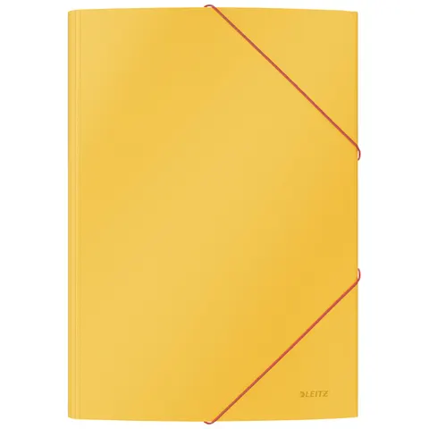 Elastomap Leitz Cosy A4 3-kleps geel – afbeelding 2