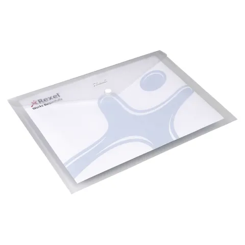 Enveloptas Rexel ice A4 transparant 5 stuks – afbeelding 3